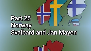 Norway & Svalbard & Jan Mayen - Small Scale World Flag Map Tutorials in Minecraft (Part 25)