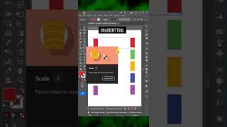 Adobe Illustration 2026 - Tips for creating gradient color palette using the blend tool #shorts