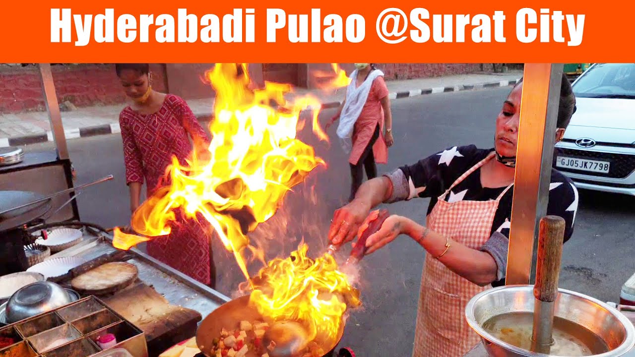 Paneer Hydarabadi Pulao @Surat City Food || Indian Street Food | Tasty Street Food