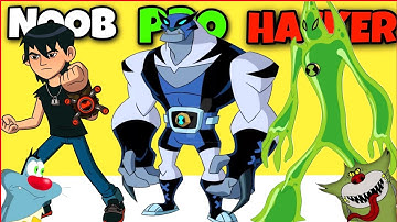 NOOB vs PRO vs HACKER 😱 in Ben 10 World Rescue With Oggy Jack and Bob Funny 😂