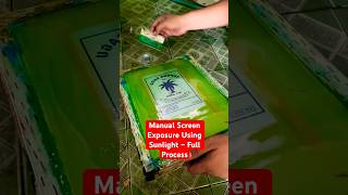Manual Screen Exposure Using Sunlight – Full Process #shotrs #thailand #luarnegri