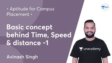 L12 | Basic concept behind Time, Speed & distance -1 | Aptitude for Campus Placement | Avinash Singh