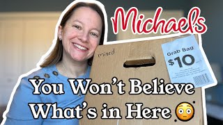 Michaels $10 Mystery Box Unboxing HUGE VALUE!