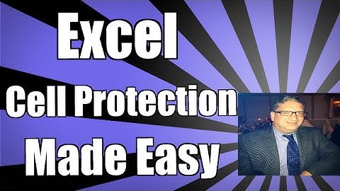 Simple Cell Protection in Excel 2010 2013 2016 tutorial for beginners
