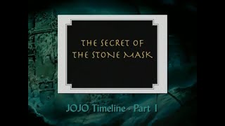 Jojo Timeline - Part 1 The Secret Of The Stone Mask