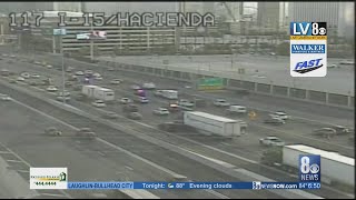 I-15 northbound lane blocked due to crash, causing some delays