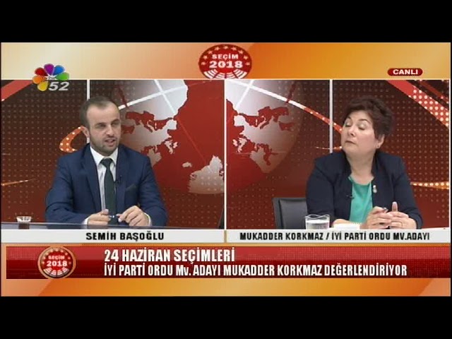 07/06/2018 SEÇİM 2018 - DOÇ.DR.MUKADDER KORKMAZ / İYİ PARTİ ORDU MV.ADAYI