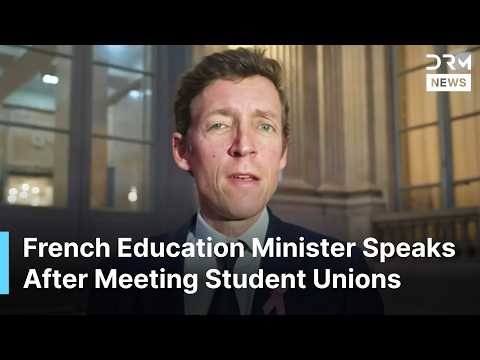 FULL: France’s Education Minister Speaks After Talks With Student Unions Amid Protests | AC1N