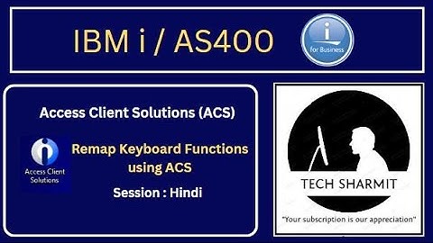 IBMi (AS400) - Keyboard mapping using  ACS | access client solutions |  as400  for beginners  hindi