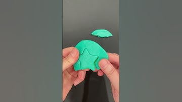 Squid Game Star ⭐️ Polymer Clay Dalgona Cookie Challenge  #shorts #dalgona #squidgame