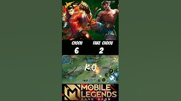 Choou vs Fake choou 🔥 (1v1) who will win 🔥 #choou #chou #mlbb #shorts
