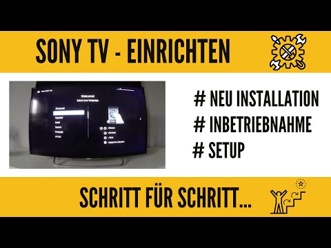 Sony Smart TV Erstinstallation / Setup / unboxing. GANZ EINFACH!!!