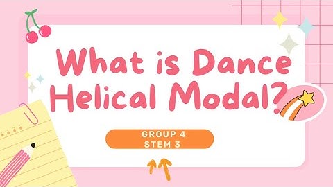 What is Dance Helical Modal?/Group 4-STEM 3
