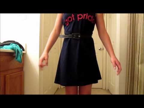 make a dress out of a shirt