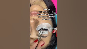 How to isolate some outgrown lashes and remove them before a lash fill