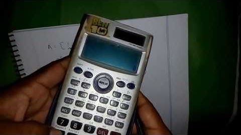 ক্যালকুলেটর এর সাহায্যে  ম্যাট্রিক্স এর  গুণ। ES Series