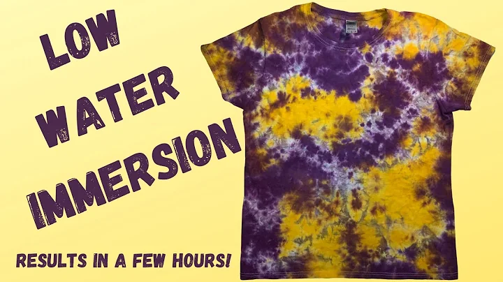 How To Tie Dye LWI (Low water immersion)