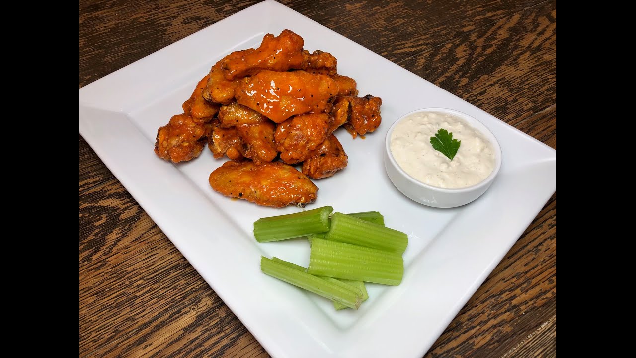 Crispy Buffalo Chicken Wings with Tangy Blue Cheese Dipping Sauce YouTube