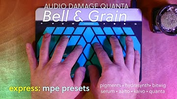 Sensel express MPE: Bell and Grain for @AudioDamageInc Quanta