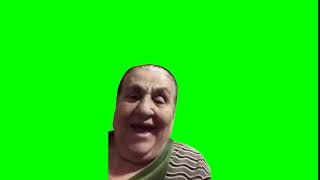Бабушка смеётся (футаж, хромакей, зелёный фон)