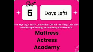 Hey Mattress Actress, comment “I’m READY” below ⬇️ so I know you’re walking into class with big