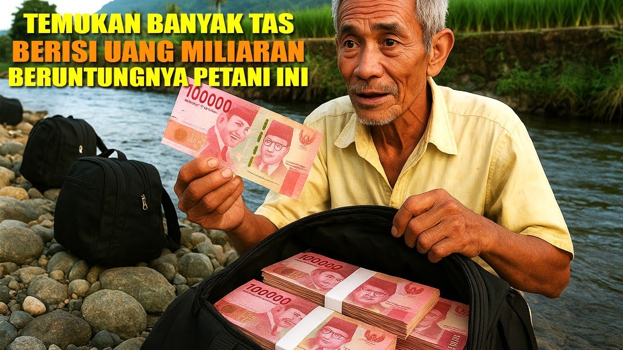 KISAH NYATA ‼️ PETANI MISKIN TEMUKAN UANG MILIARAN DIDALAM TAS YANG HANYUT DI SUNGAI