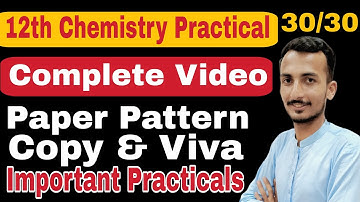 2nd year Chemistry Practicals🔥||Paper Pattern & how to solve paper 2024