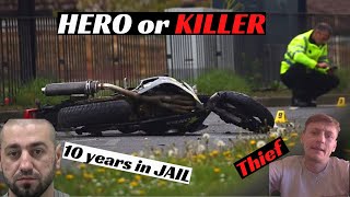 HERO Or KILLER? Motorbike THIEF Dies After Being RAMMED By Victim.. HERO Or KILLER? Motorbike THIEF Dies After Being RAMMED By Victim..