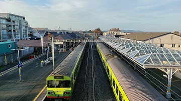 Class 8100 Dart Arriving At Bray (Daly) Station