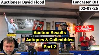 Auction Results - Auctioneer David Flood Selling Antiques - Signs - Collectibles - Part 2 - 02-07-26
