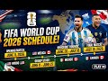 Schedule for #fifaworldcup2026 