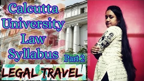 #calcuttauniversity Calcutta University B.A.LL.B Syllabus Part-2 || B. A. LL. B. Syllabus 2020