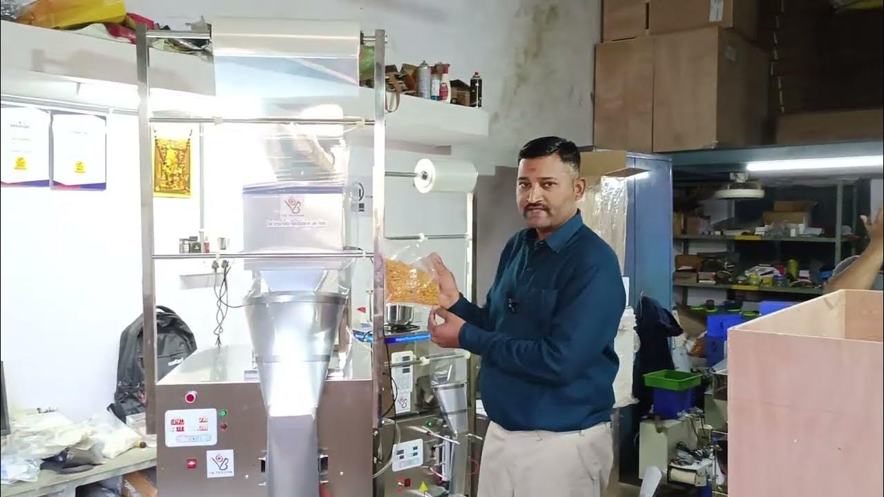 Automatic Namkeen Pouch Packing Machine With Nitrogen Filling Pouch