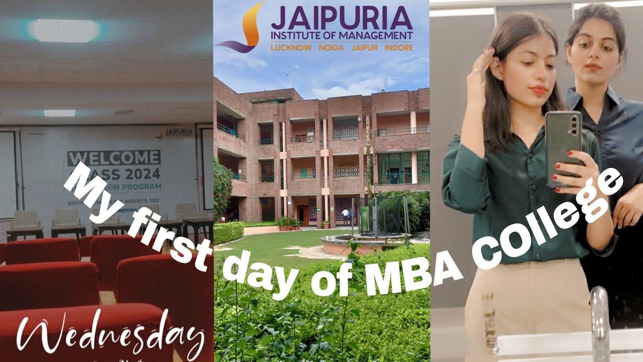My first day in mba college vlog | Jaipuria institute of management ...
