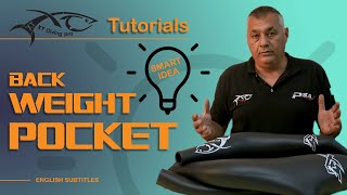 XTDivind tutorial , Back pocket weight