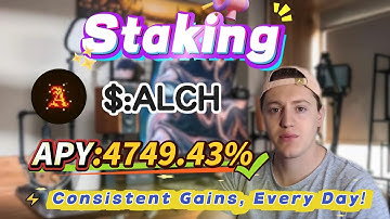 🔥 Solana mining for beginners! ALCH staking with zero-risk steps and stable 4749.43% APY profits!