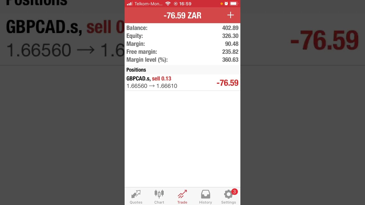 Trading BoC Interest Rate Dec Making R700 In 5 Seconds