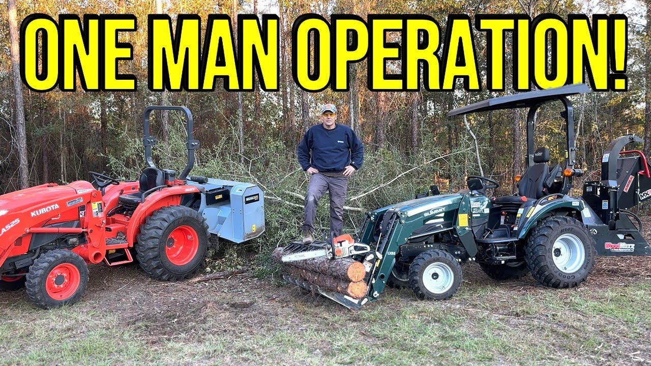 Having The Right Equipment Makes LAND CLEARING Easy! - YouTube