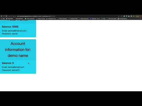 front-end bad bank application demo