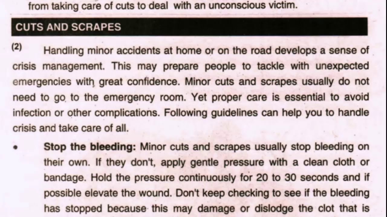 First Aid | Class 10 English PTB | chapter 4 | English 10 Translation with word meaning in Urdu |