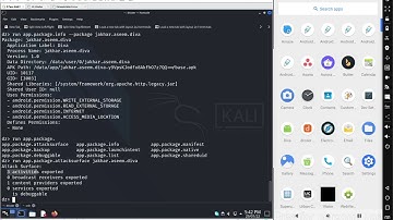 6.4 Working with Drozer in kali linux and Drozer agent in android device.