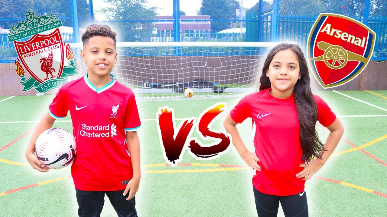 FOOTBALL CHALLENGE | PENALTY SHOOTOUT CHALLENGE | TASH BALLER VS MY SISTER