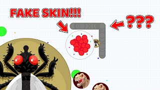 AGAR.IO : FUNNY FAKE SKIN TROLLING + MACRO GAME-PLAYS