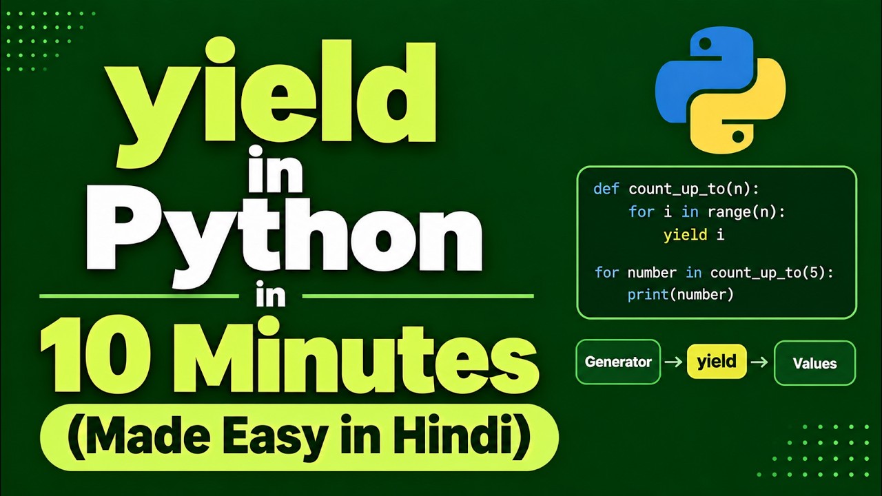 yield statement in Python explained with examples