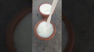 Butter milk preparation......in village