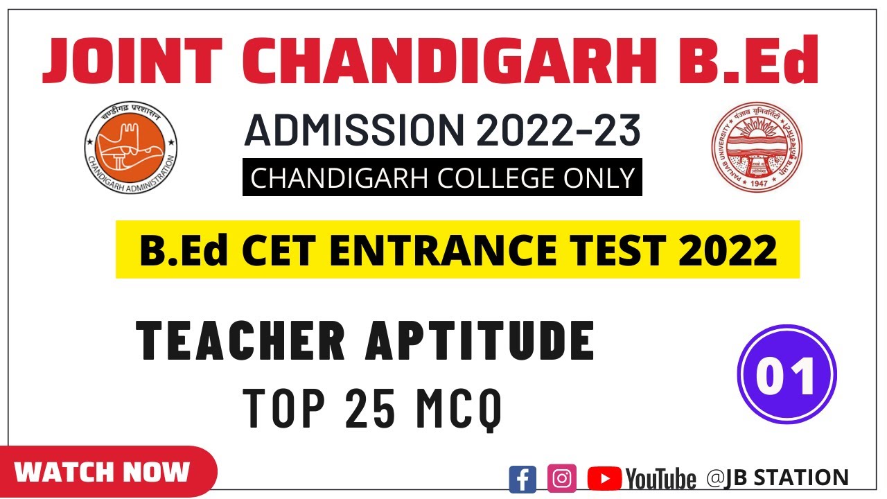 teacher-aptitude-part-01-chandigarh-b-ed-cet-entrance-test-2022-youtube