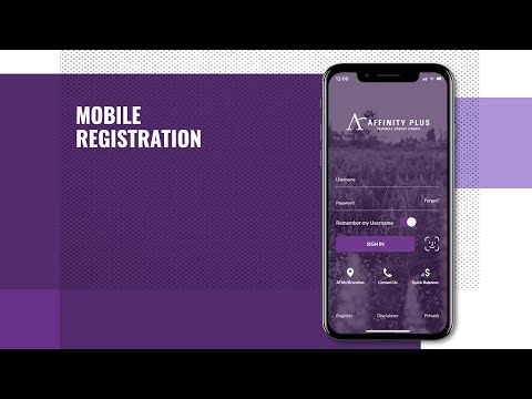 Affinity Plus Mobile Banking App Registration