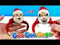 Making GOO GOO GA GA gugugaga Santa with Clay