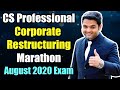 Corporate Restructuring Marathon for August 2020 | CS Professional NEW & OLD Syllabus