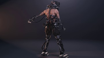 Industrial Cyborg Render